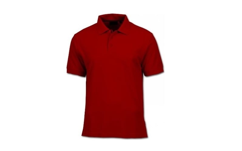 Polo Yaka Kırmızı T-Shirt 